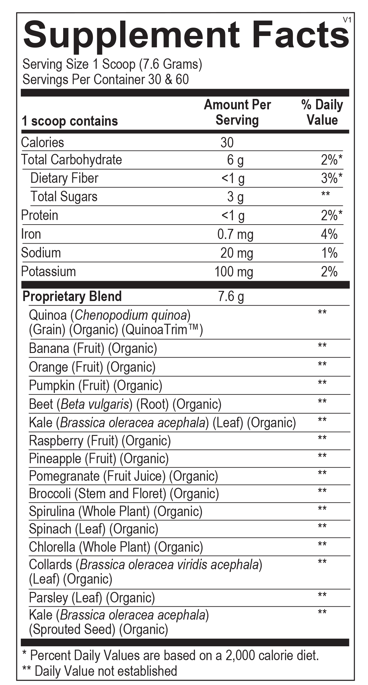Supplement Facts